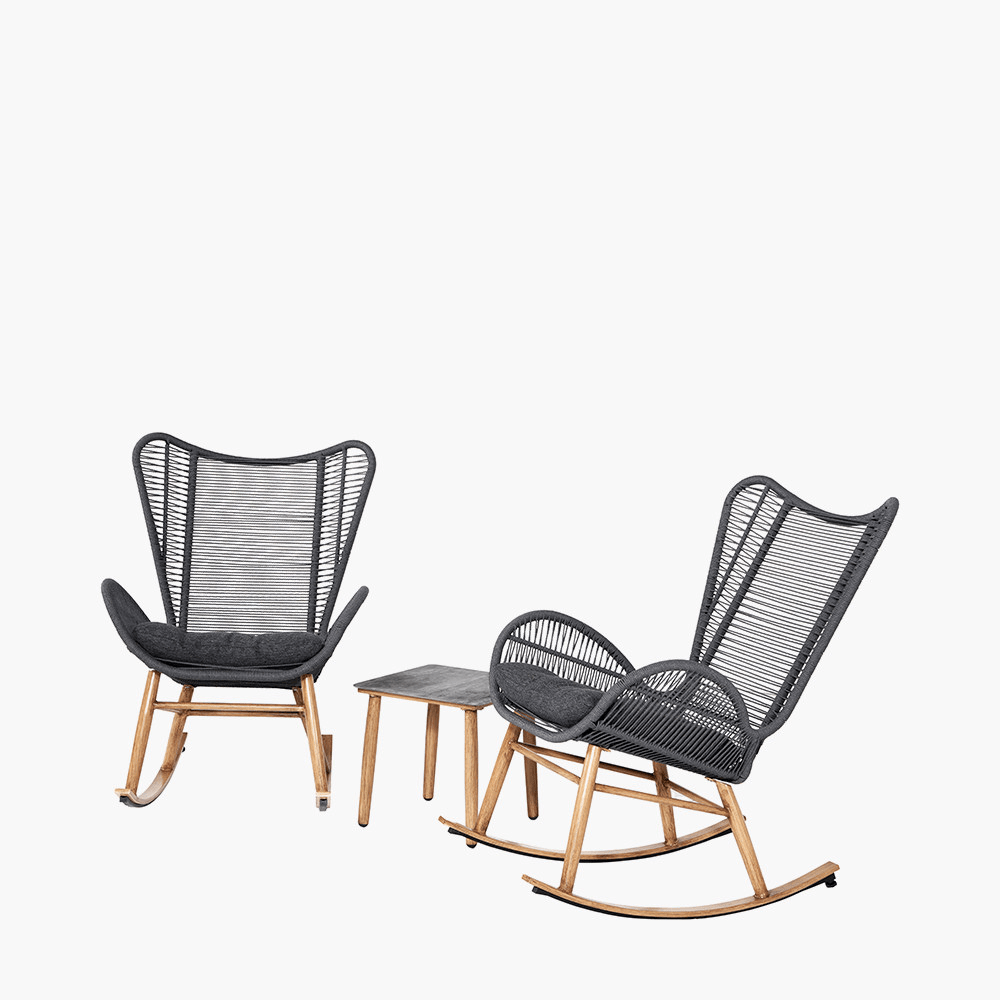 Nero Outdoor Rocker Bistro Set Hemming Wills