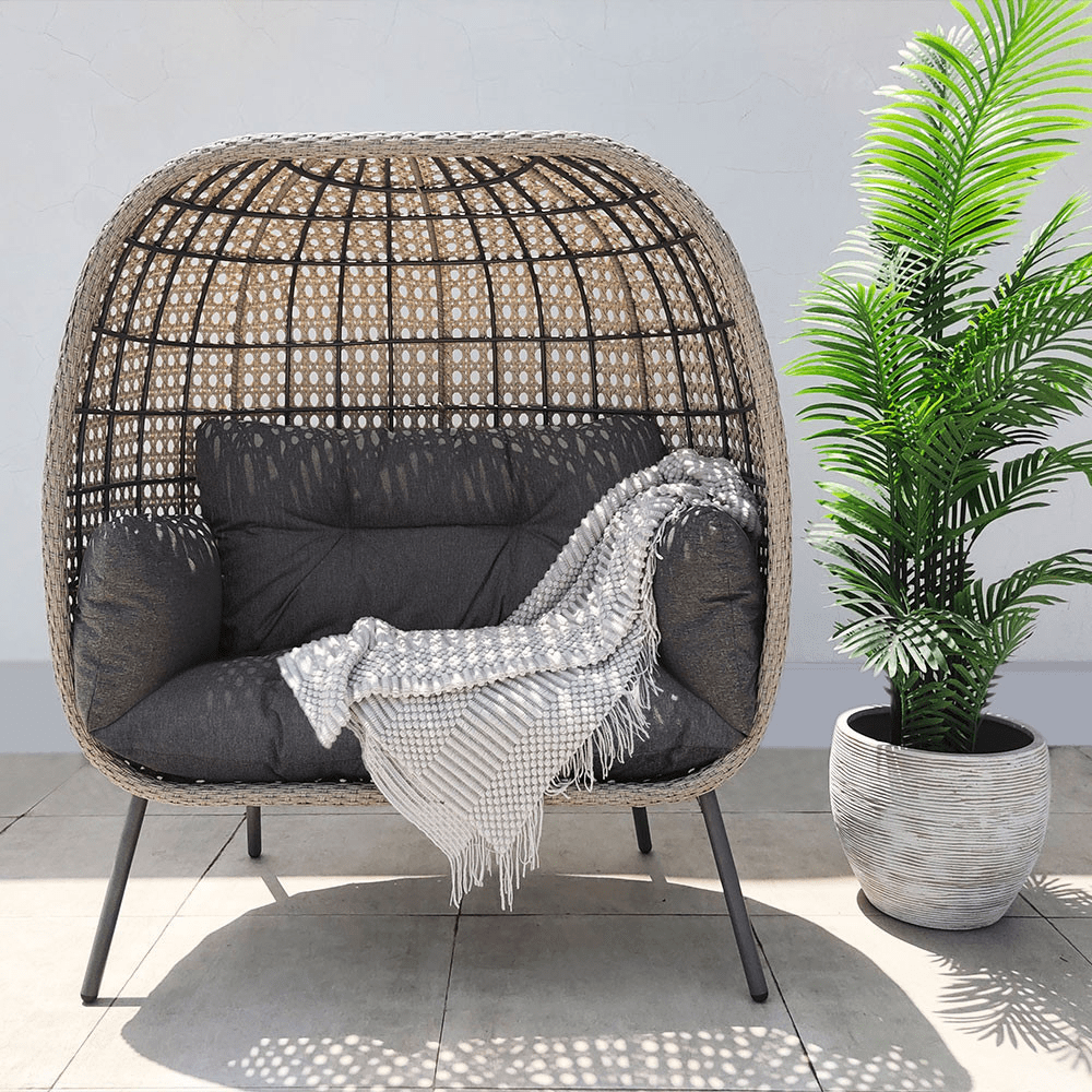 Rattan nest deals chair