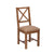 reclaimed dining chair with upholstered seat