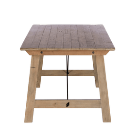 pgt reclaimed wood dining table white background
