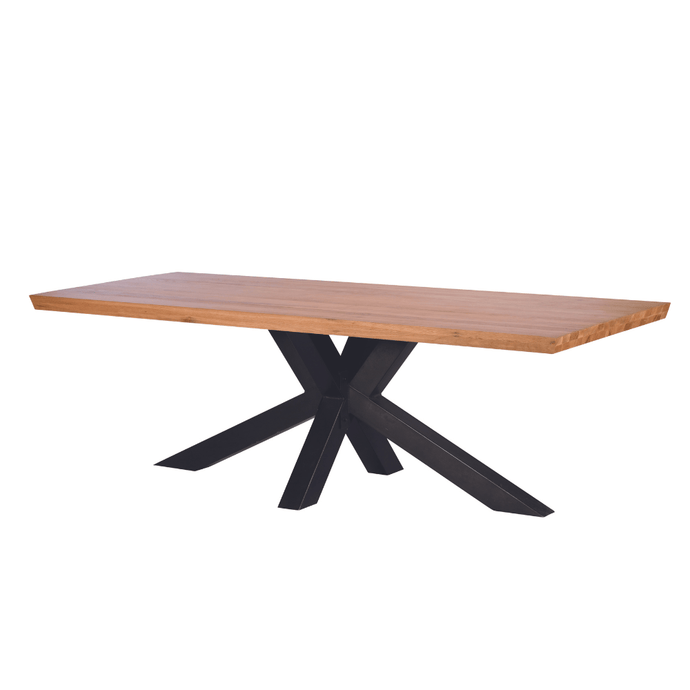 solid oak wood dining table