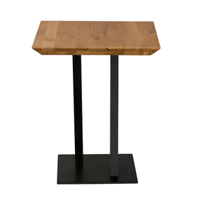 solid oak lamp table 