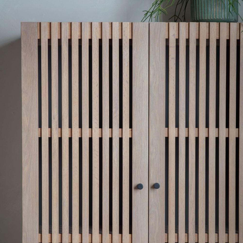 Oku Oak 2 Door Cocktail Cabinet