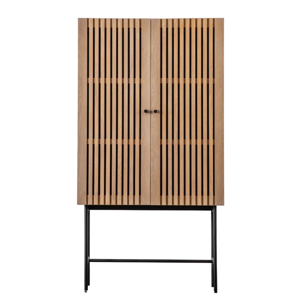 Oku Oak 2 Door Cocktail Cabinet