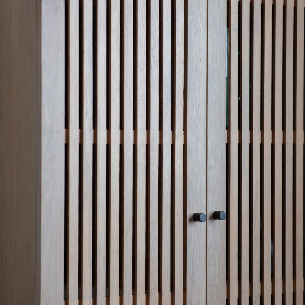 Oku Oak 2 Door Cocktail Cabinet