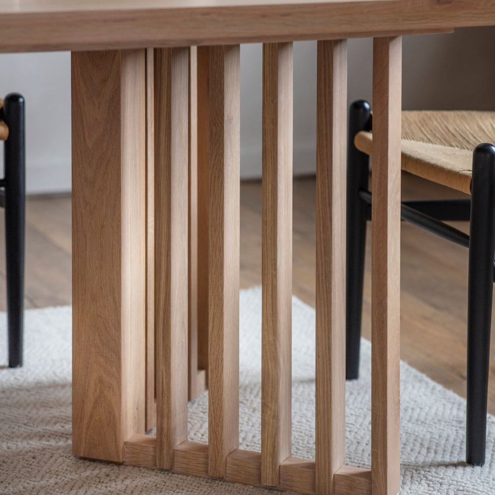 Okemah solid sale wood dining table