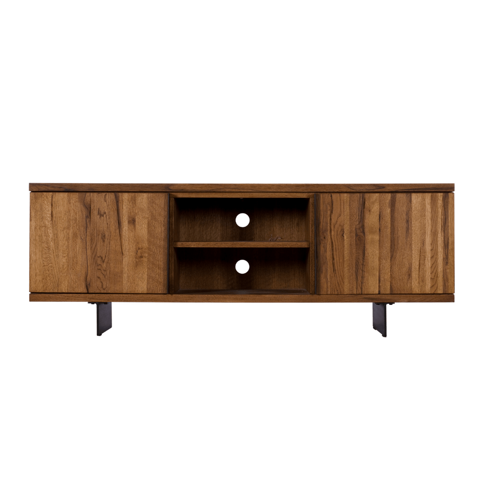 solid oak tv unit