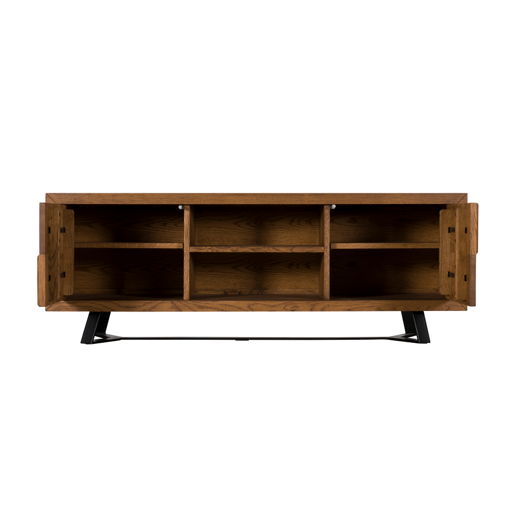 solid oak tv unit